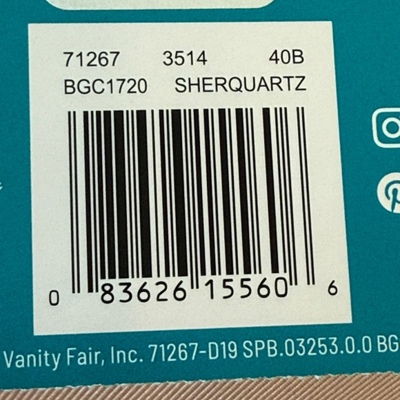 NWT Vanity Fair Beauty Back Full Figure Smoother Bra 71267 Size 40B Sherquatz - Picture 11 of 12